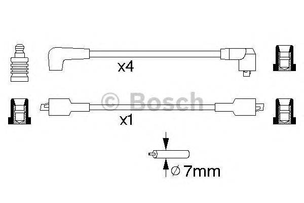 Комплект проводов зажигания BOSCH B095