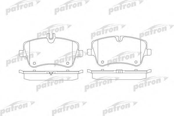 Комплект тормозных колодок, дисковый тормоз PATRON PBP1428