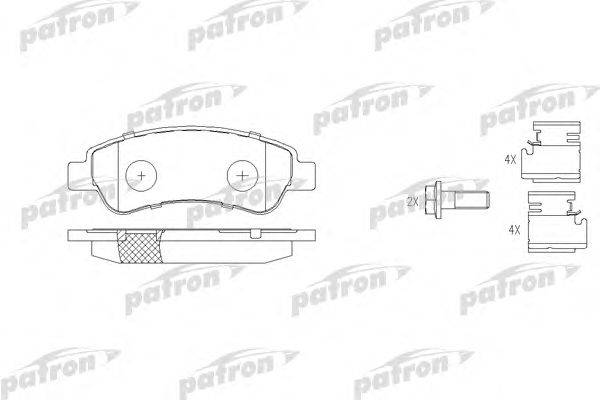 Комплект тормозных колодок, дисковый тормоз PATRON PBP1923