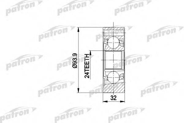 Шарнирный комплект, приводной вал PATRON PCV3018