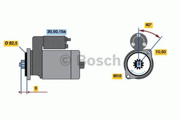 Стартер BOSCH 0986014221