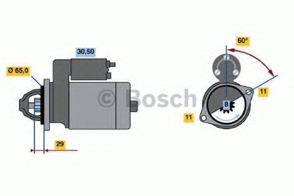 Стартер BOSCH 0 986 014 381