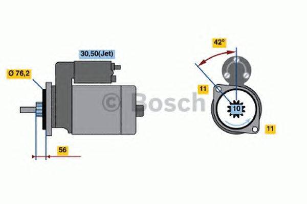 Стартер BOSCH 0 986 016 310