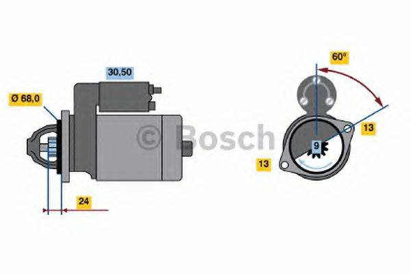 Стартер BOSCH 0986018840