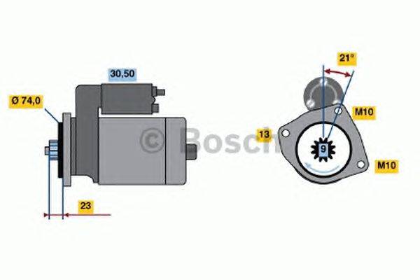 Стартер BOSCH 0 986 019 181