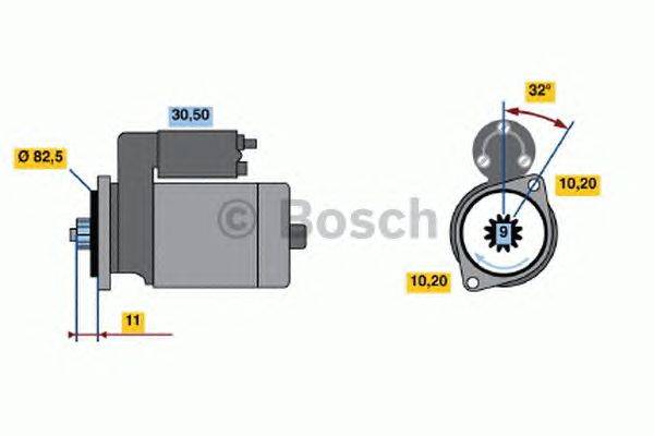 Стартер BOSCH 2068