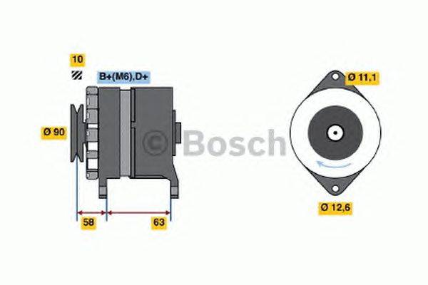 Генератор BOSCH 0986035630