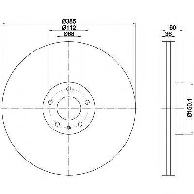 Тормозной диск HELLA PAGID 8DD 355 115-891