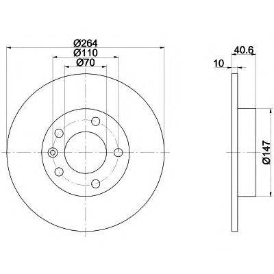 Тормозной диск HELLA PAGID 8DD 355 116-021