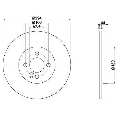 Тормозной диск HELLA PAGID 8DD 355 116-211