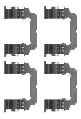 Комплектующие, колодки дискового тормоза HELLA PAGID 8DZ 355 204-621