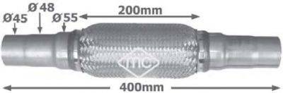 Гофрированная труба, выхлопная система Metalcaucho 02047