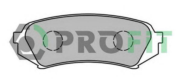 Комплект тормозных колодок, дисковый тормоз PROFIT 5000-1457