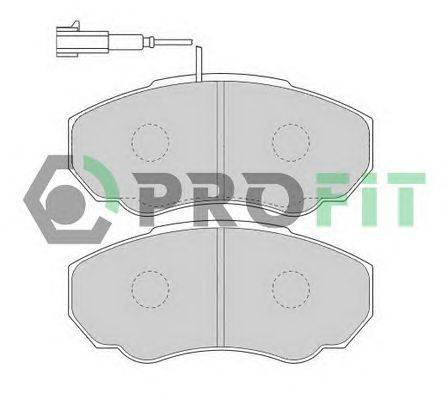 Комплект тормозных колодок, дисковый тормоз PROFIT 5000-1478