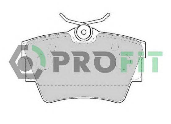 Комплект тормозных колодок, дисковый тормоз PROFIT 50001516