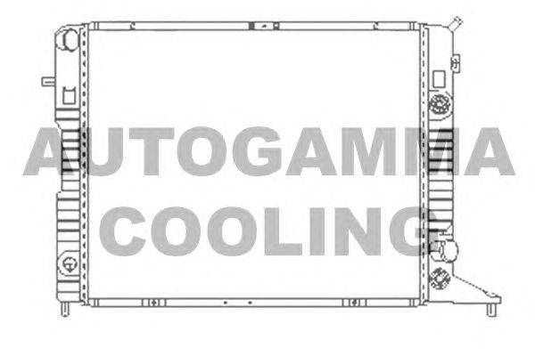 Радиатор, охлаждение двигателя AUTOGAMMA 100711