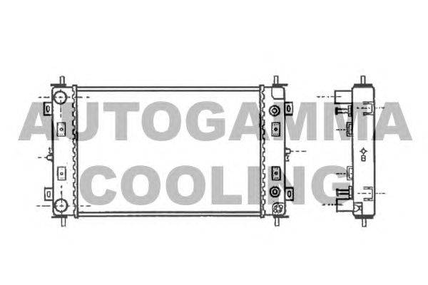 Радиатор, охлаждение двигателя AUTOGAMMA 101472