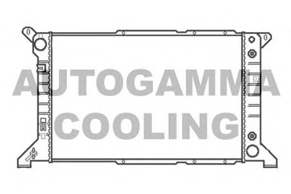 Радиатор, охлаждение двигателя AUTOGAMMA 102090