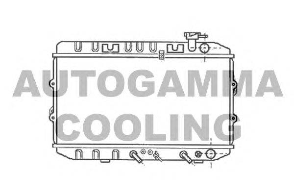 Радиатор, охлаждение двигателя AUTOGAMMA 102110