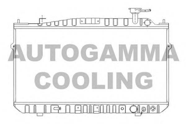 Радиатор, охлаждение двигателя AUTOGAMMA 102123