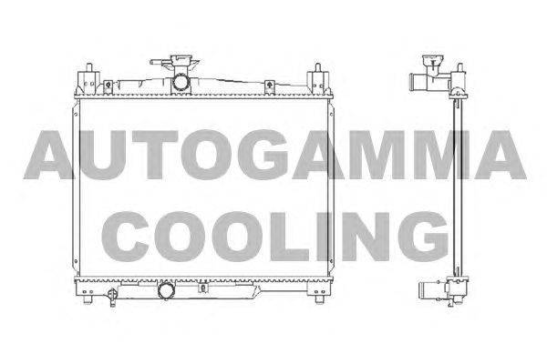 Радиатор, охлаждение двигателя AUTOGAMMA 102378