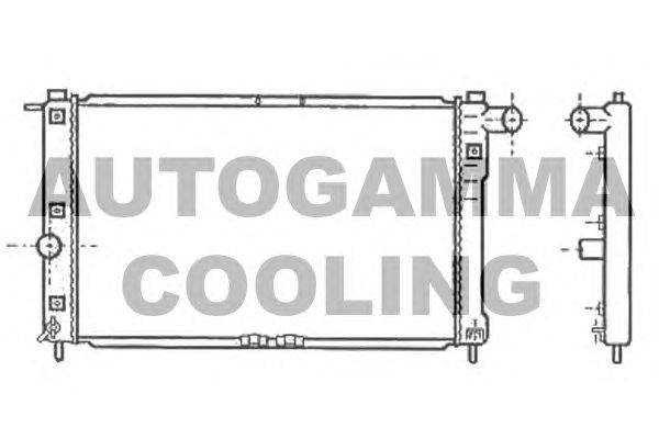 Радиатор, охлаждение двигателя AUTOGAMMA 102581
