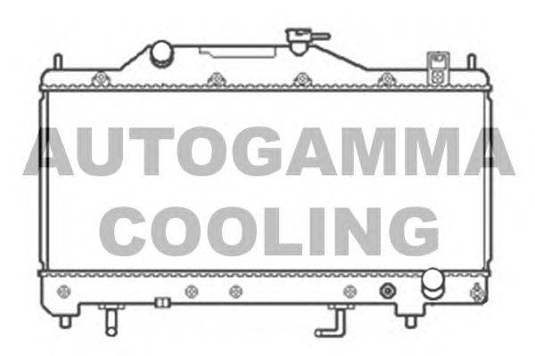Радиатор, охлаждение двигателя AUTOGAMMA 103814