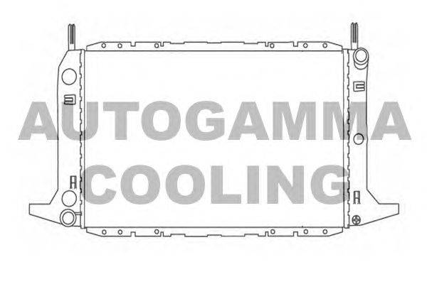 Радиатор, охлаждение двигателя AUTOGAMMA 103920