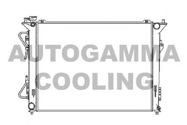 Радиатор, охлаждение двигателя AUTOGAMMA 104835