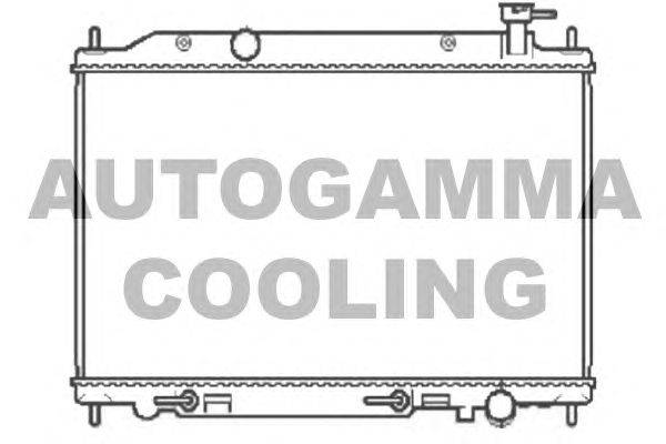 Радиатор, охлаждение двигателя AUTOGAMMA 104860