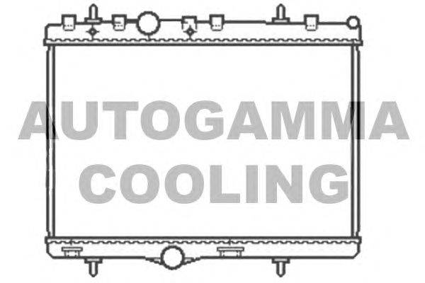 Радиатор, охлаждение двигателя AUTOGAMMA 105040