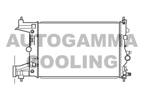 Радиатор, охлаждение двигателя AUTOGAMMA 105445