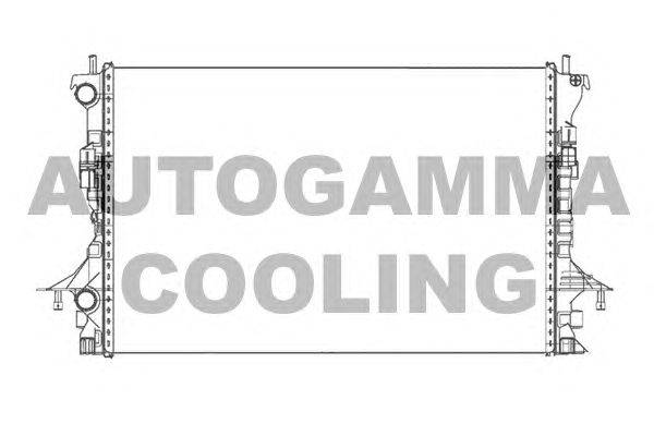 Радиатор, охлаждение двигателя AUTOGAMMA 105480