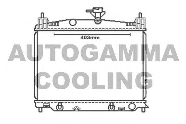 Радиатор, охлаждение двигателя AUTOGAMMA 105606
