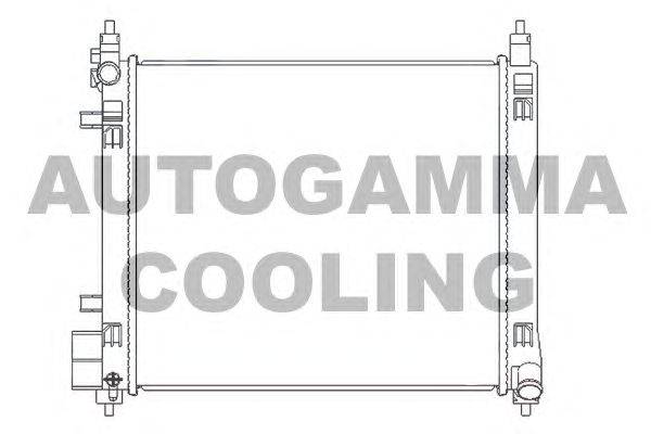 Радиатор, охлаждение двигателя AUTOGAMMA 105993