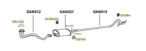 Система выпуска ОГ GT Exhaust 1080