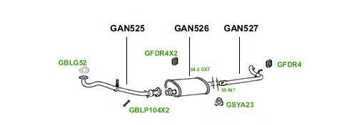 Система выпуска ОГ GT Exhaust 1086