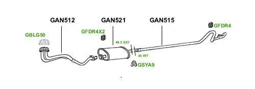 Система выпуска ОГ GT Exhaust 1092