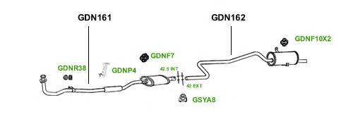 Система выпуска ОГ GT Exhaust 1321