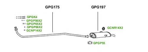 Система выпуска ОГ GT Exhaust 1493