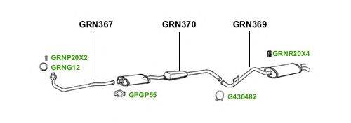 Система выпуска ОГ GT Exhaust 1776