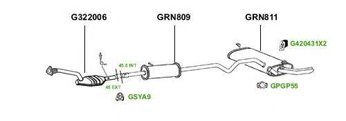 Система выпуска ОГ GT Exhaust 1832