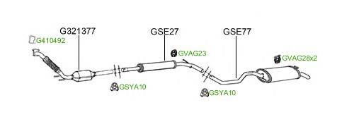 Система выпуска ОГ GT Exhaust 2139