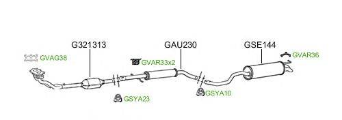 Система выпуска ОГ GT Exhaust 2152