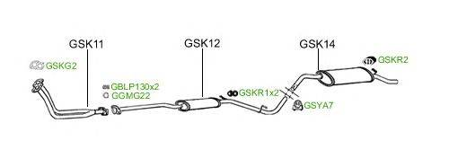 Система выпуска ОГ GT Exhaust 2193