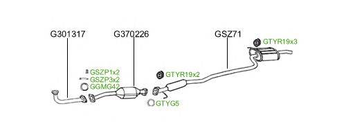 Система выпуска ОГ GT Exhaust 2221