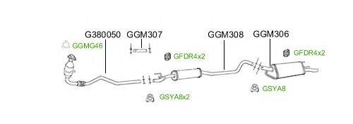 Система выпуска ОГ GT Exhaust 2566
