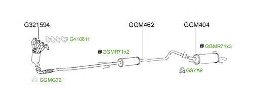 Система выпуска ОГ GT Exhaust 2573