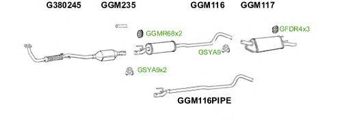 Система выпуска ОГ GT Exhaust 2587