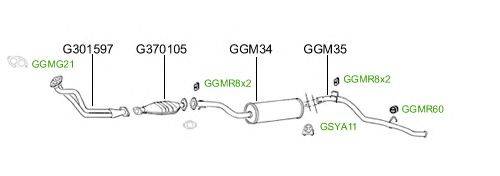 Система выпуска ОГ GT Exhaust 2590